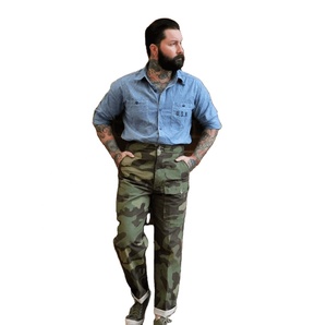 custom Fit Straight Leg <b>Work</b> Pants Embroidered Technics Streetwear Casual Multi-Pockets Baggy <b>Cargo</b> Trousers Colored - Product Image 3