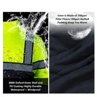 Maßgeschneiderte Logo-Arbeitskleidung Uniform Baumwolle Softshell Windbreaker Wasserdichte Winter-Herren-Arbeitsjacke Regenjacke Stufe D Schutzklasse