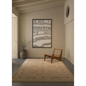 พรมขนสัตว์ถักมือ Erbe สีชมพูม่วง ลายเหรียญแบบนามธรรม รูปทรงสี่เหลี่ยมผืนผ้า สำหรับบ้าน พรมปูพื้นห้องนั่งเล่นเนื้อนุ่ม ทำด้วยมือ-GS-1020 - Product Image 5