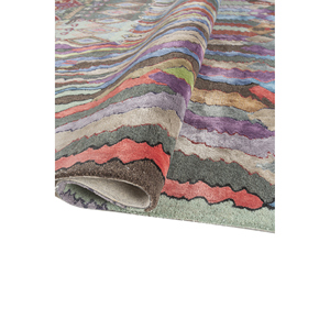 Alfombra de Lana Tejida a Mano Weaver Art Tha-5009, Diseño Geométrico Rojo Anaranjado, para Decoración de Sala de Estar, Rectangular de 4m, para Pasillo - Product Image 2