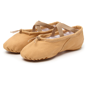 Pantoufles de Ballet en toile nouveau Design, chaussures de danse en Satin souples et pliables pour (tout-petit/petit enfant/grand enfant/femme) - Product Image 1