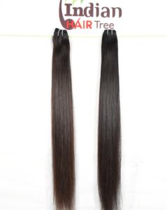 Pas cher 100% crépus soyeux vague droite vague profonde Remy indien couleur naturelle noir Extensions de cheveux humains pour les femmes - Product Image 2