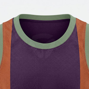 Maillot de basket-ball élégant pour hommes, tissu léger et respirant, coupe confortable, design sans manches pour l'entraînement - Product Image 4
