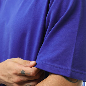 T-shirt unisexe anti-rides à la vente chaude, impression personnalisée de fitness, coupe ample, épaules tombantes, respirant, de qualité pour hommes et femmes - Product Image 6