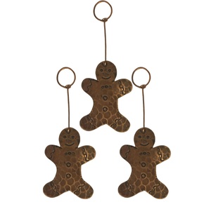 Ensemble de 2 décorations de Noël suspendues en fer galvanisé de haute qualité, faites à la main, pour une décoration de maison festive et chaleureuse - Product Image 3