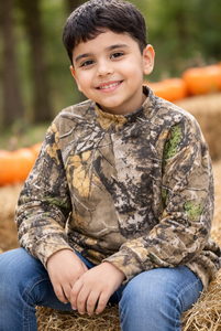 Vêtements tendance pour enfants 2026 |   Sweat-shirt camouflage pour jeunes à col montant |   Manches longues décontractées |   Fabricant de vêtements pour enfants OEM - Product Image 5