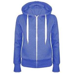 Winter Plain Hoody Girls Zip Sudaderas con capucha y sudadera para mujer - Product Image 4