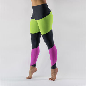 Leggings personnalisés en spandex/nylon résistant à l'eau 100% polyester Legging de yoga sublimé personnalisé avec élasticité et confort de qualité supérieure - Product Image 2