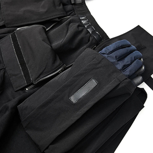 Custom Plus Size <b>Mens</b> Breathable Solid Canvas Tech Wear Gym Athletic Cargo <b>Shorts</b> with <b>Elastic</b> <b>Waist</b>-Modern Urban Fashion - Product Image 2