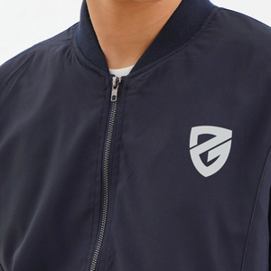 Men's High Quality Casual Slim Fit Winter Bomber <b>Jacket</b> Front Logo Waterproof Windproof Reversible Hooded Customizable Canvas - Product Image 4