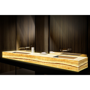 Custom Kitchen and Bathroom Vanity Tops Calacatta Quartz Natural Stone Countertops Carrara Calacata Hotel Project Prefab Cut - Product Image 1