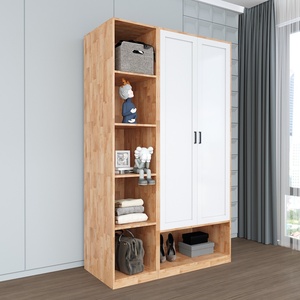 Moderno Armario Convertible de Madera de Caucho de 1.2m, Modelo TQA68026, Organizador de Ropa Plegable para el Hogar o Apartamento - Product Image 2