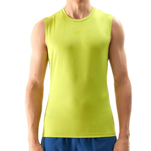 Camisetas sin mangas promocionales de talla grande para hombre, camisetas personalizadas con cuello redondo, mezcla de algodón y poliéster transpirable, camisetas para gimnasio que absorben la humedad a la venta - Product Image 5
