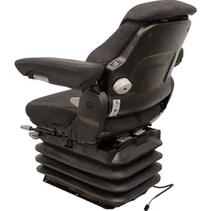 Siège de tracteur, d'excavatrice et de chargeuse-pelleteuse 12V robuste avec suspension pneumatique - Product Image 3