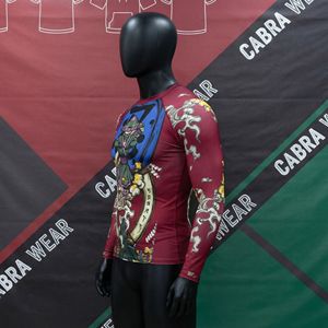 Rashguard Personalizado para Grappling |   Serigrafía |   Tela de Spandex/Poliéster |   Transpirable de Secado Rápido |   Ecológico |   Camiseta Completa para Hombre - Product Image 4