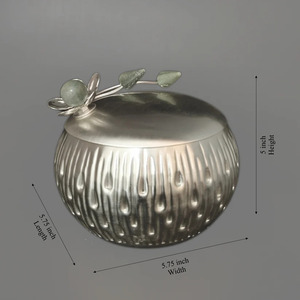 Pot de stockage élégant en acier inoxydable avec couvercle hermétique Pot en acier inoxydable polyvalent pour l'organisation de la maison - Product Image 2