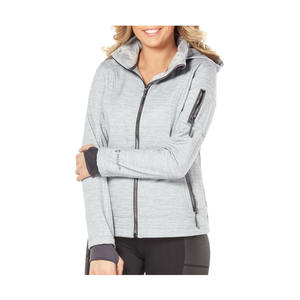 Veste d'extérieur coupe-vent imperméable à capuche bleue pour femmes - Product Image 5