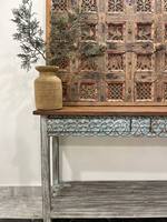 Table console en bois meubles anciens Design unique Table console en bois de haute qualité pour la maison Villa appartement ou bar pour la décoration