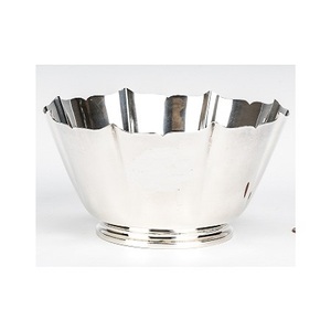 Tazón para servir comida martillada de acero inoxidable con asas de cuero, tazón para mezclar de forma redonda para uso doméstico en la cocina - Product Image 3