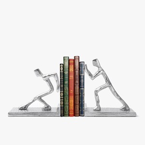 งานฝีมือโลหะสำหรับตกแต่งบ้านดีไซน์ลูกเต๋าอะลูมิเนียมชุบนิกเกิลแบบปรับได้สำหรับการจัดหนังสือ - Product Image 5