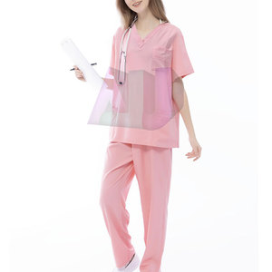 Conjuntos de Uniformes Médicos de Algodón de Alta Calidad, Fáciles de Usar, Diseño Ligero y Ecológico, Material Suave y Cómodo, Estilo Elegante para Uso Hospitalario - Product Image 4