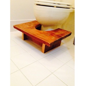 เก้าอี้ไม้สำหรับนั่งยองเพื่อสุขภาพการเคลื่อนไหวของลำไส้และความสะดวกสบายในห้องน้ำ - Product Image 5