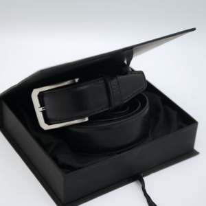 Cinturón de Vestir de Cuero Clásico CLD01, Cinturón Automático para Hombre de Cuero Vacuno Genuino de Alta Calidad en Color Negro - Product Image 5