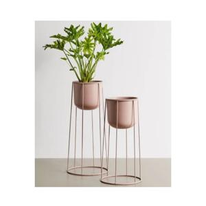 Maceta de decoración del hogar de diseño atractivo, macetas de Metal con soporte para decoración de jardín interior y exterior - Product Image 1