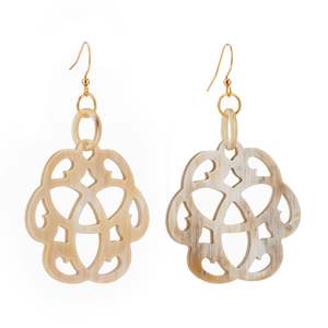 Boucles d'oreilles en corne de buffle naturelle de qualité supérieure pour femme Bijoux polis pour un usage quotidien BY HF CRAFTS - Product Image 5