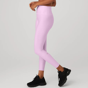 Latest Fitness Wear Women Light Pink <b>Racerback</b> Sports <b>Bra</b> and High Waist Leggings for Sale in Reasonable Rates - Product Image 5