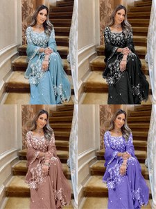 Élégante chaîne marron séquence Salwar Kameez pour femme Palazzo paire avec Dupatta pour mariages fêtes festivals - Product Image 4