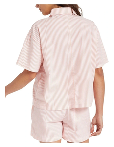 Short boxer décontracté en coton rose avec poches frontales et poche plaquée arrière, tissu respirant et écologique, taille élastique - Product Image 4