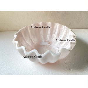 Frutero de resina multifuncional, utensilios de cocina, ensaladera de resina duradera Premium para el hogar, Hotel, restaurante, cuenco de resina de flujo creativo - Product Image 3