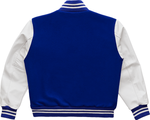 Chaqueta Varsity de cuero para hombres con cualquier personalización Parche bordado Zip Up Bomber Style Ribbed Cuff Streetwear - Product Image 3