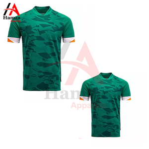 เสื้อฟุตบอลผ้าโพลีเอสเตอร์น้ำหนักเบา 180GSM แบบยืดได้ สั่งทำพิเศษ พิมพ์ลายแบบระเหิด ระบายอากาศได้ดี คอวี แขนครึ่ง - Product Image 5