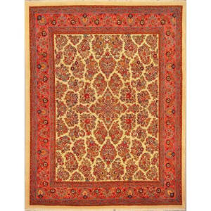 Alfombra persa Sarough única de su tipo, 8'11 x 6'11 - Product Image 1
