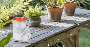 เหยือกน้ำสองชั้นแบบทันสมัยเหยือกทองแดงและโลหะมีฝาปิดอุปกรณ์เสริมสำหรับการบำบัดอายุรเวทแบบใช้แล้วทิ้งสำหรับการเดินทาง - Product Image 5