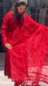 Ensemble Kurta en pur coton pour femmes, pantalon Dupatta, dernière conception kurti pour filles, ensemble 3 pièces 2024 pakistanais Salwar Kameez - Product Image 2