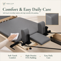 Machine de Pilates Reformer de qualité professionnelle avec un cadre en érable nord-américain massif et des ressorts allemands pour les studios de prestige