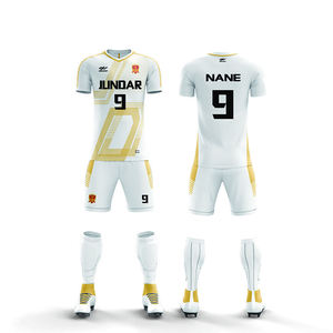 Uniformes de Fútbol y Chándales Deportivos Sublimados Personalizados al por Mayor 2025, 100% Poliéster INTERLOCK COOLDRY, Elásticos, de Secado Rápido - Product Image 5