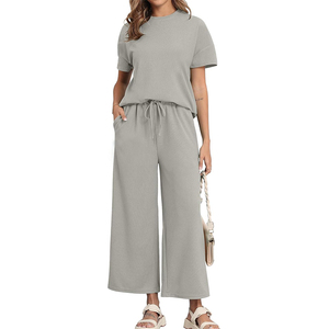 Nuevo Conjunto de Dos Piezas para Mujer, Formal, de Invierno, con Botones, Cintura Alta, Corte Entallado, Tela de Lana, Traje de Oficina - Product Image 1