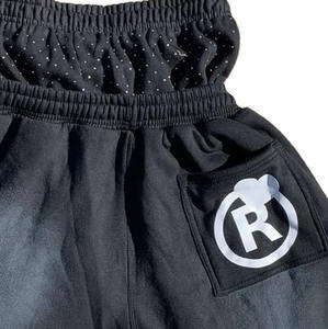 Dernier modèle de short tendance de haute qualité en coton pur 100% de couleur unie pour hommes Double taille Short de survêtement en éponge pour hommes - Product Image 4