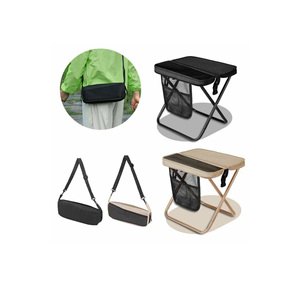 Silla/taburete de camping de 2 piezas con reposabrazos, fácil de transportar, plegable, diseño que ahorra espacio para guardar en la bolsa - Product Image 2