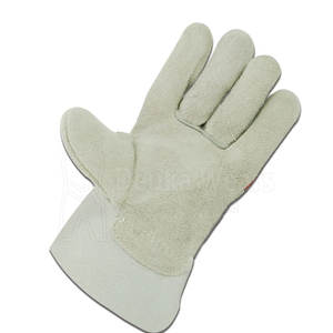 Guantes de trabajo con diseño personalizado OEM/ODM, guantes protectores de cuero personalizados con protección completa para los dedos, para trabajos industriales y de construcción. - Product Image 5
