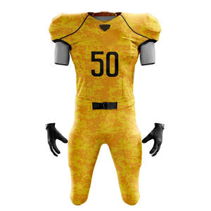 Uniforme de football américain de haute qualité 2025 Service OEM en polyester avec impression du nom de l'équipe sur le maillot de football américain 100% - Product Image 2