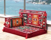 Sièges de sol arabes Canapé de sol arabe Sol de siège arabe | 90x70x10cm 3 pièces 1 Set