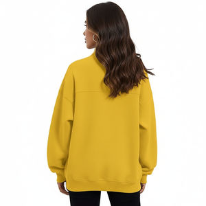 Suéter Holgado y Acogedor para Mujer, Cuello Alto Simulado, Manga Larga, Jersey de Punto, Informal, Otoño Invierno, Cómodo, Elegante, para Combinar - Product Image 3