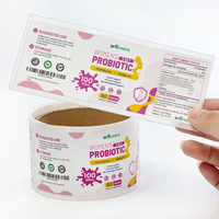 Rouleau d'Étiquettes d'Emballage Personnalisées Imperméables Auto-Adhésives, Étiquettes Autocollantes Privées pour Suppléments Vitamines et Logos de Bouteilles Médicales