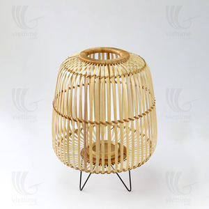 Farol de Bambú y Ratán Personalizado al por Mayor, Decoración de Mesa para Fiestas, Portavelas de Bambú, Farol para Interiores y Exteriores - Product Image 5