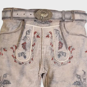 กางเกงเลเดอร์โฮเซินทรงสลิมฟิตสำหรับผู้ใหญ่ บริการ OEM กางเกงเลเดอร์โฮเซินแบบบาวาเรียน ระบายอากาศได้ดี คุณภาพพรีเมียม - Product Image 6